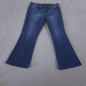 Democracy Jeans Women 14 Petite Absolution Bootcut Stretch Denim Flattering Slim